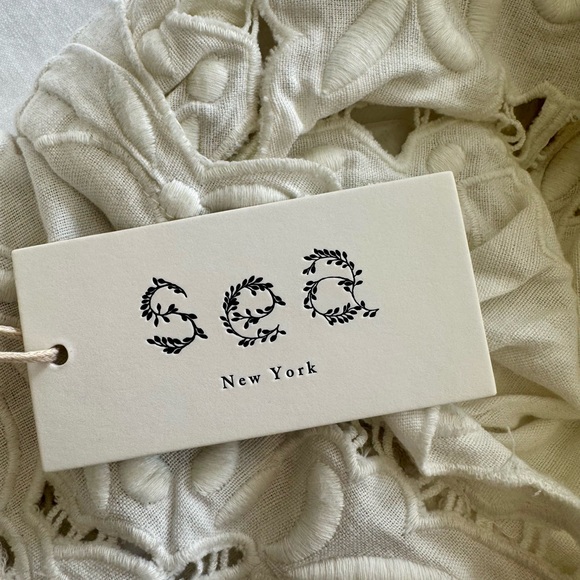 NWT Sea New York Anita Eyelet Puff Sleeve Top - Picture 10 of 13